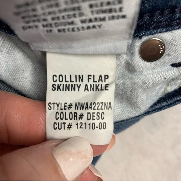 Hudson jeans size 27 Collin flap skinny ankle slightly dark wash - Picture 7 of 12